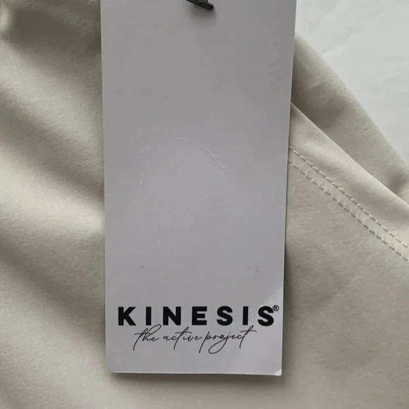 Kinesis High Waisted Athletic Shorts Birch Ivory Women’s Large NWT - Picture 5 of 9